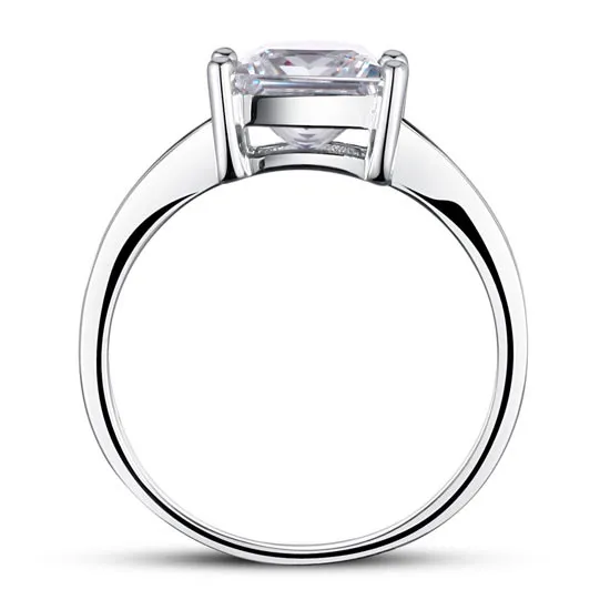 1.5 Ct Princes Cut Solid 925 Sterling Silver Wedding Promise Engagement Ring XFR8006