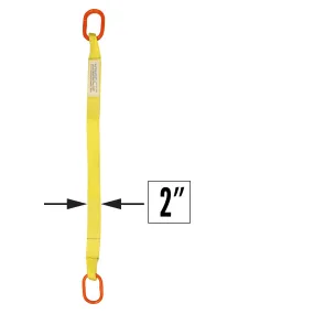 2"x3' (1 ply) Single Leg Nylon Sling w/ Master Link Both Ends