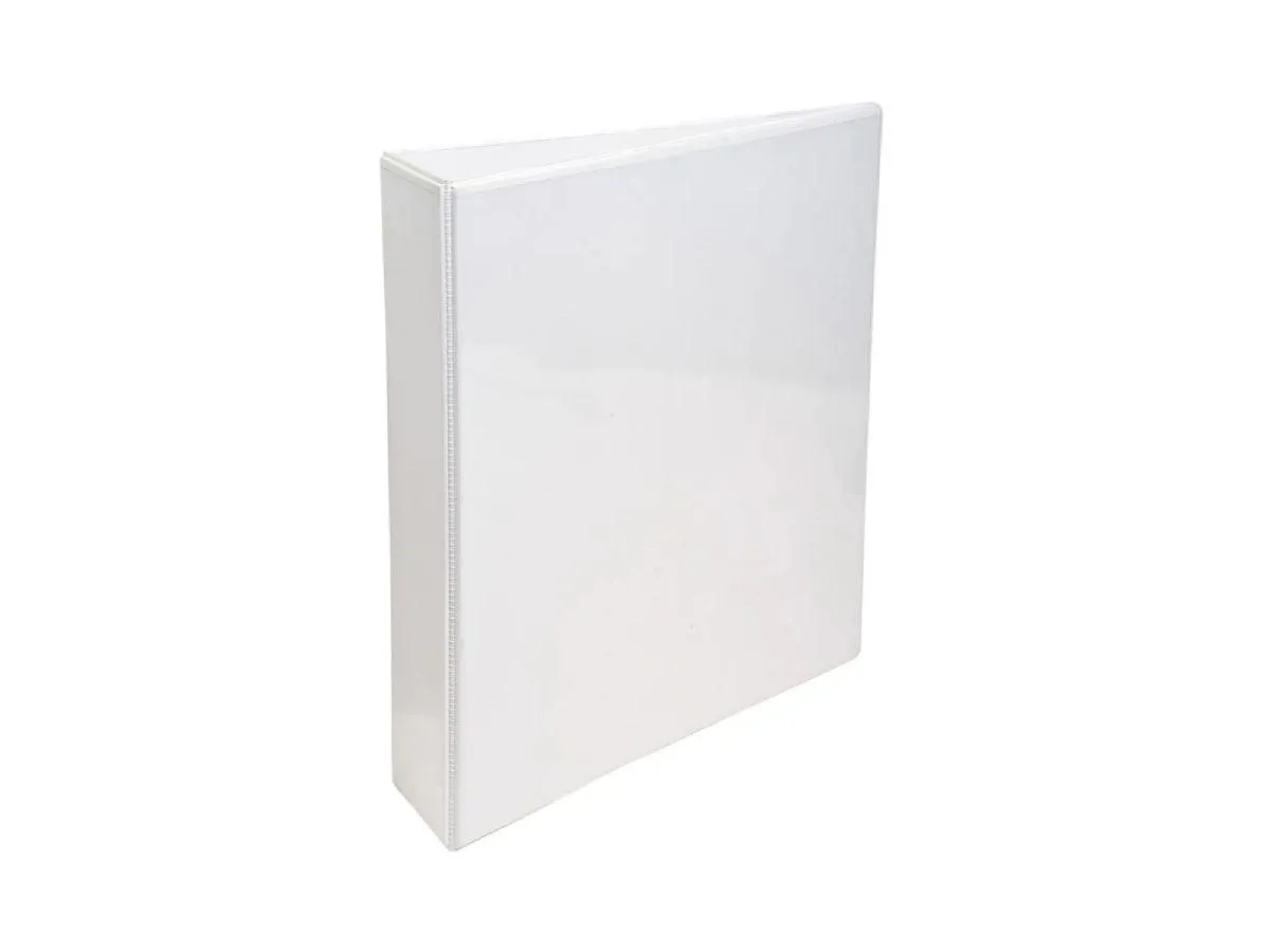 Alpha Presentation Binder 3 Rings A4, 63mm Spine, White (307)