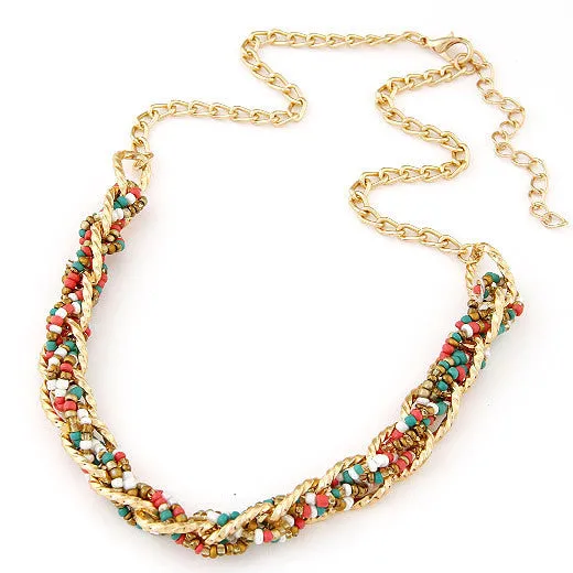 Bohemian Boho Statement Necklaces & Pendants for Women Collier Femme Fashion Vintage Beads Collares Mujer Ethnic Jewelry