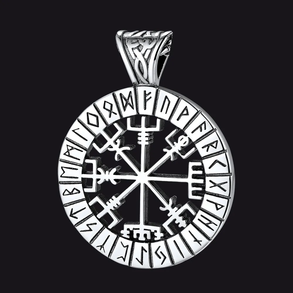 Runes Vegvisir Pendant